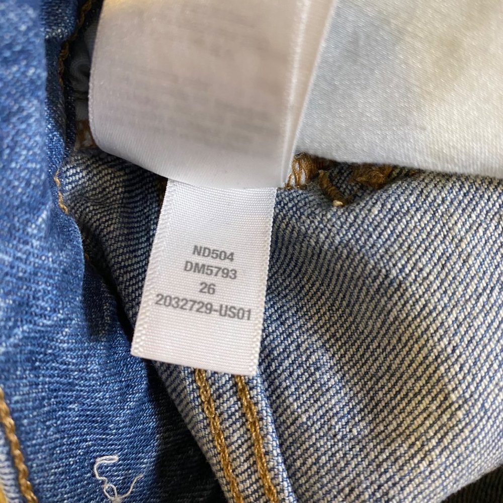Madewell The Perfect Vintage Straight Leg High Rise Denim Jean Drayton 26 - Picture 5 of 7
